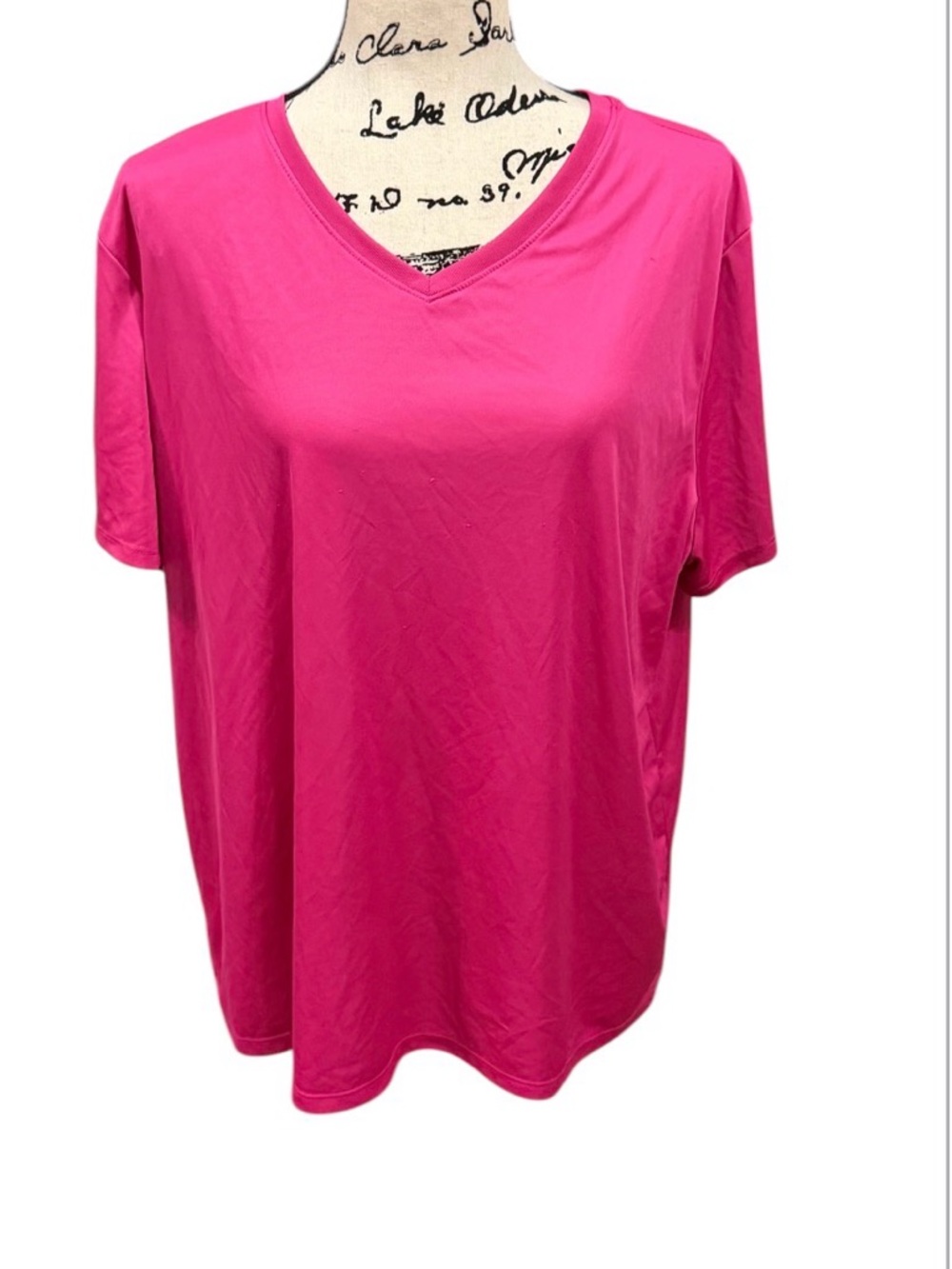 Women’s V-Neck Athletic Short Sleeve Tee - Pink